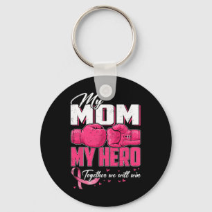 My Mum My Hero Together We Will Win Breast Cancer Key Ring