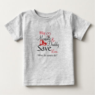 My Mummy & Daddy Save Lives Baby T-Shirt