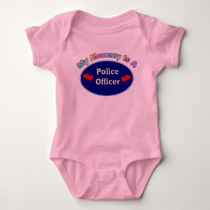 My Mummy Is A Police Officer Baby Bodysuit