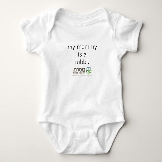 My Mummy is a Rabbi Infant Bodysuit (Front)