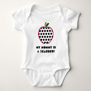 My Mummy is a Teacher Shirt - Polka Dot Apple