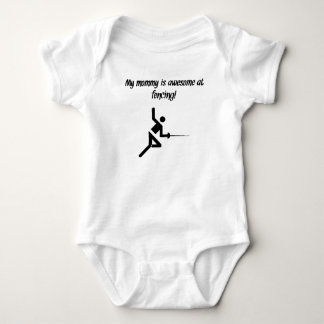 My Mummy Is Awesome At Fencing Baby Bodysuit