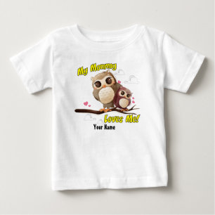 My Mummy Loves Me Owl Baby T-Shirt
