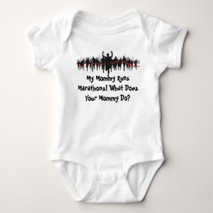 My Mummy Runs Marathons. What Does Your Mummy Do? Baby Bodysuit