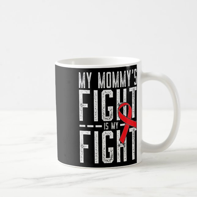 My Mummy's Fight Is My Fight Blood Cancer Awarenes Coffee Mug (Right)