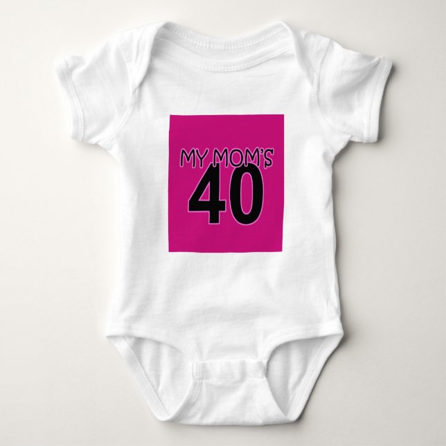 My Mum's 40 Baby Bodysuit (Front)