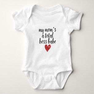 My mum's a total boss ... baby bodysuit gift