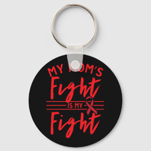 My Mum's Fight Is My Fight Blood Cancer Awareness Key Ring