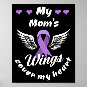 My Mum's Wings Cover My Heart Overdose Awareness  Poster