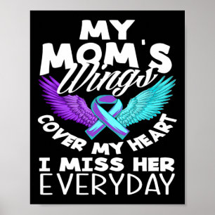My Mum's Wings Cover My Heart Suicide Awareness  Poster