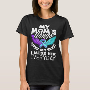 My Mum's Wings Cover My Heart Suicide Awareness T-Shirt