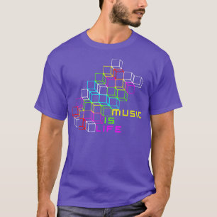 My Music Is Lifes Color Graphic Lover Music T-Shirt