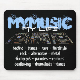 My Music My Life Mouse Mat