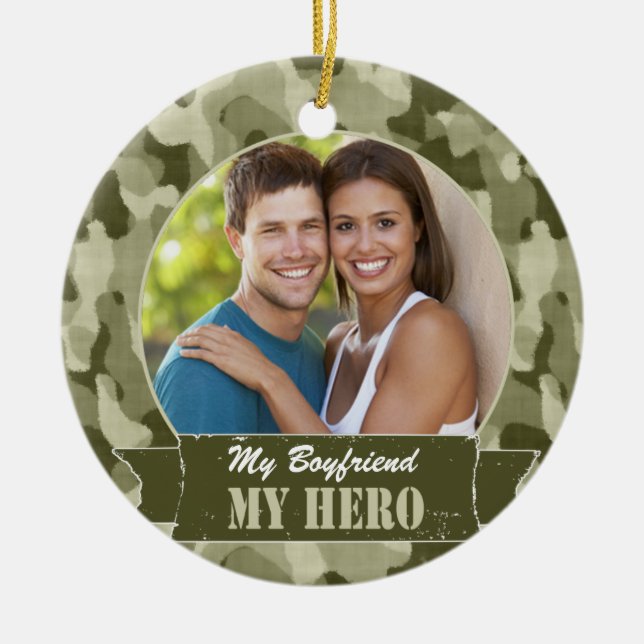 My ______ My Hero Ceramic Tree Decoration (Front)