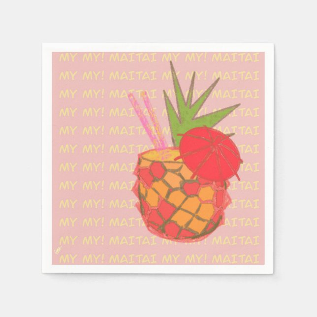 My My Mai Tai Napkin (Front)