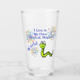My Mystical Magical World Green Snake Glass