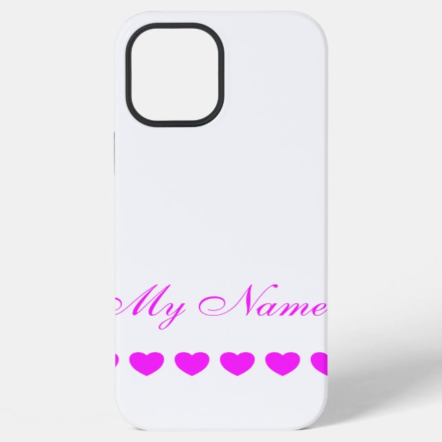 My Name, custom template iPhone Case (Back)
