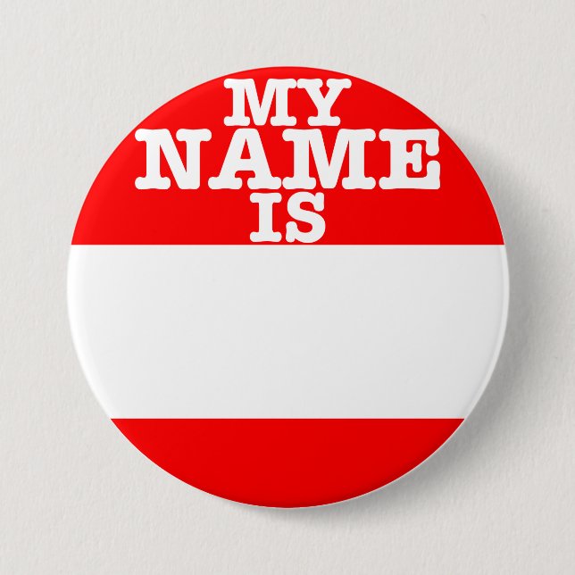 My Name Is 7.5 Cm Round Badge (Front)