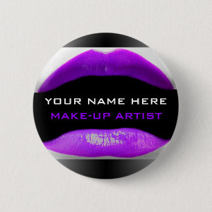 My Name Is For Make-Up Artists 6 Cm Round Badge