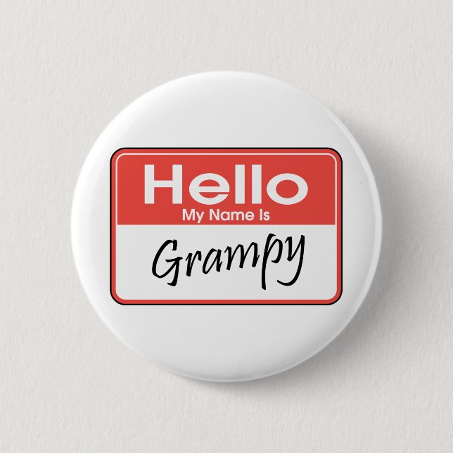 My Name is Grampy 6 Cm Round Badge (Front)