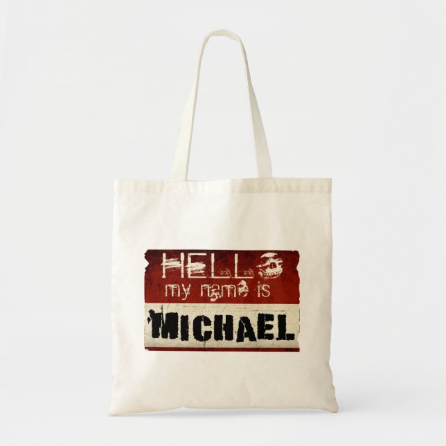 My name is Michael Bags (Front)
