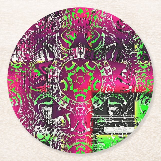 My Name Is Not Donna  Round Paper Coaster (Front)