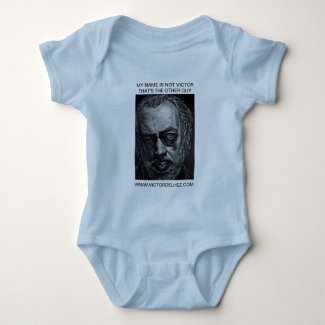 My name is not Victor (Black letters) Baby Bodysuit