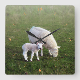 My Name is Obe. Square Wall Clock