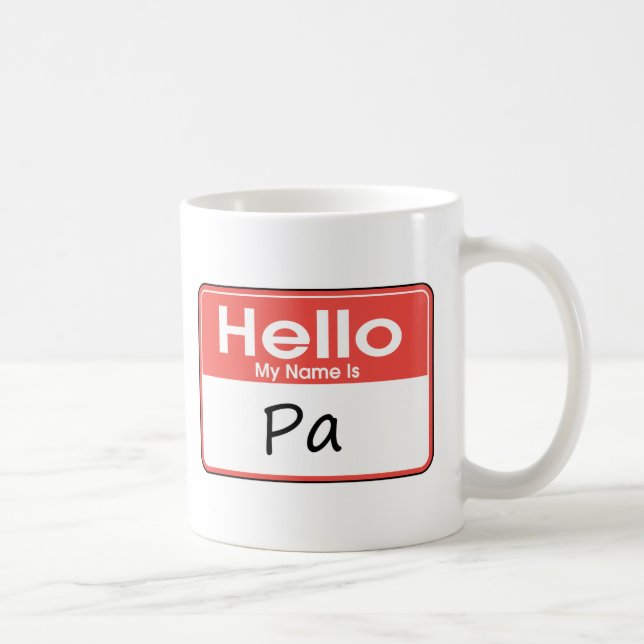 My Name is Pa Coffee Mug (Right)