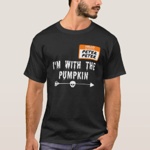 My Name Is Peter Men Costume I m With the Pumpkin T-Shirt