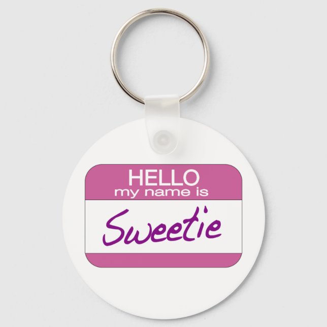 My Name is Sweetie Key Ring (Front)
