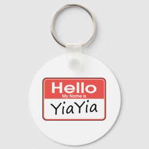 My Name is Yia Yia Key Ring