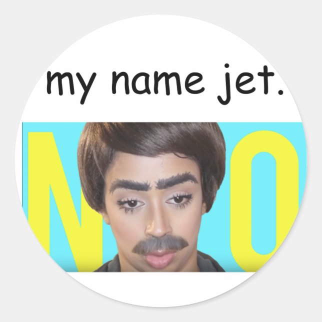 My Name Jet (Liza Koshy) Classic Round Sticker (Front)