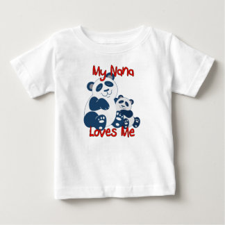 My Nana Loves Me Panda Baby T-Shirt