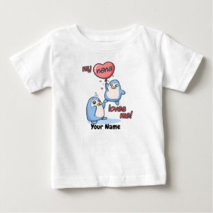 My Nana Loves Me Penguins Baby T-Shirt