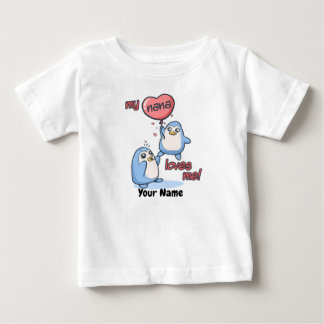 My Nana Loves Me Penguins Baby T-Shirt