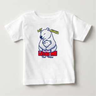 My Nana Loves Me Polar Bear Baby T-Shirt