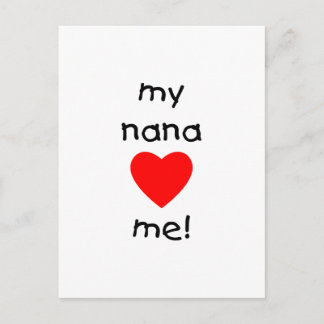 my nana loves me postcard