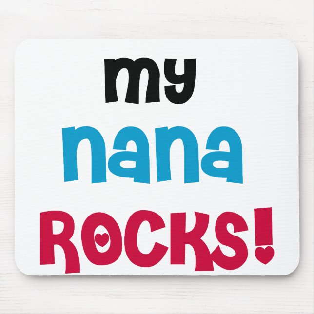 My Nana Rocks Mouse Mat (Front)