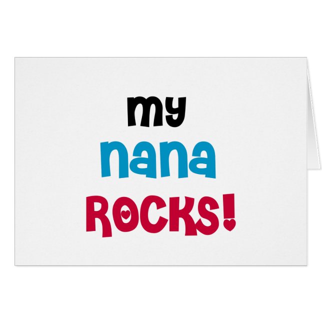 My Nana Rocks T-shirts and Gifts (Front Horizontal)
