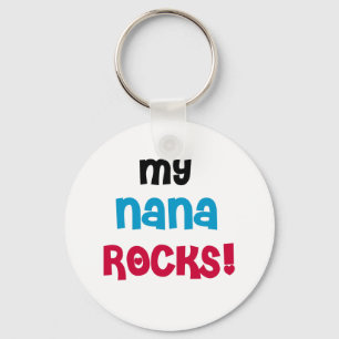 My Nana Rocks T-shirts and Gifts Key Ring