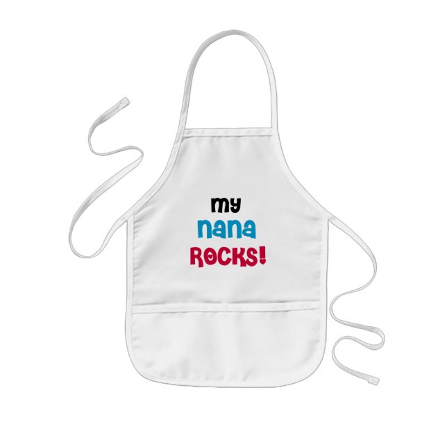 My Nana Rocks T-shirts and Gifts Kids Apron (Front)