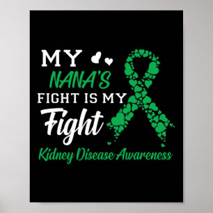 My Nana's Fight Is My Fight Kidney Disease Awarene Poster