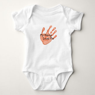 "My Nanny Loves Me"-Orange Baby Bodysuit