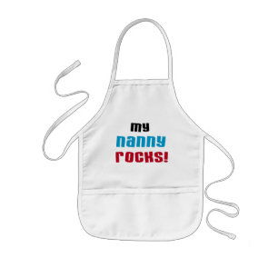 My Nanny Rocks T shirts and Gifts Kids Apron