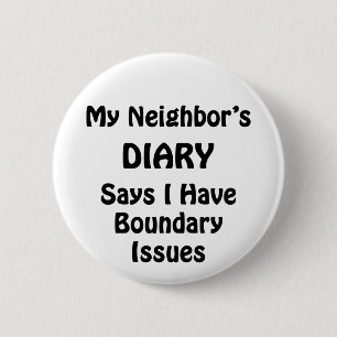 My Neighbour's Diary 6 Cm Round Badge