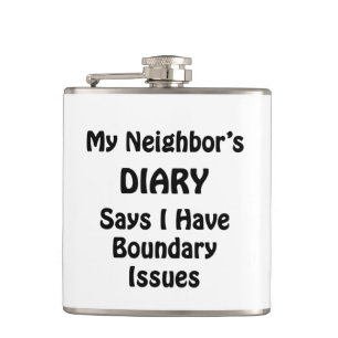 My Neighbour's Diary Hip Flask
