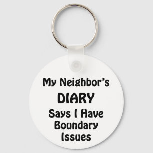 My Neighbour's Diary Key Ring