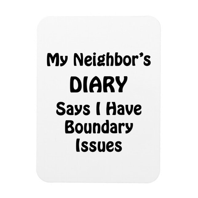 My Neighbour's Diary Magnet (Vertical)
