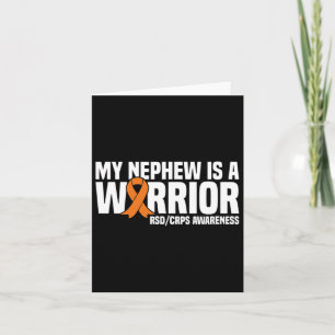 My Nephew Is A Warrior Orange Ribbon Rsdcrps Aware Card